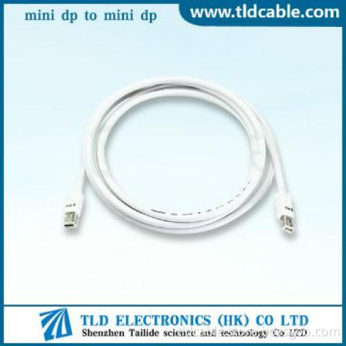 White Mini Displayport to Mini Displayport Cable M/M